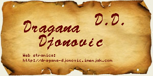 Dragana Đonović vizit kartica